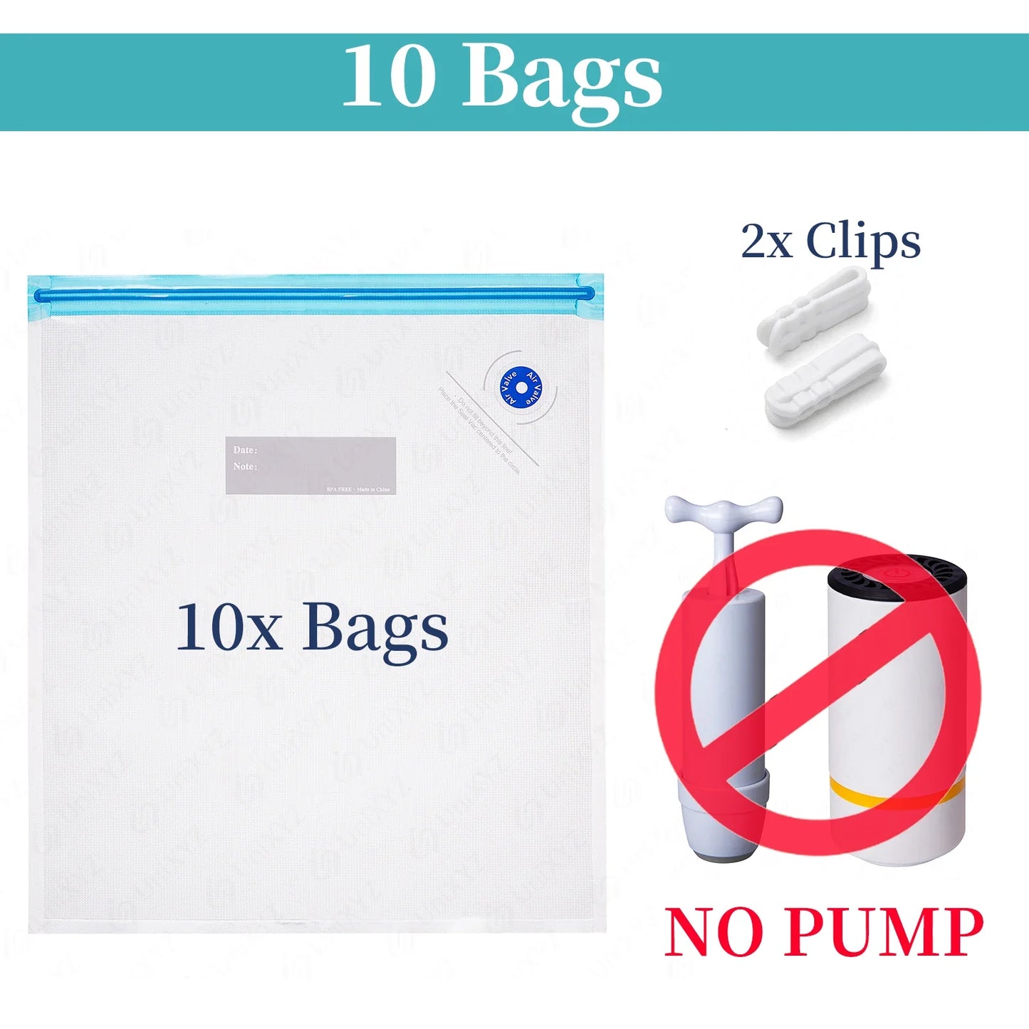3D Printer Filament Vacuum Storage Bags for 0.5–1kg PLA ABS TPU PETG, 30 x 34 cm (11.8 x 13.4 in) Moisture-Proof