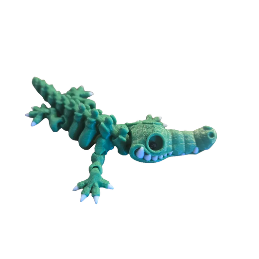 Skeleton Croc Keychain