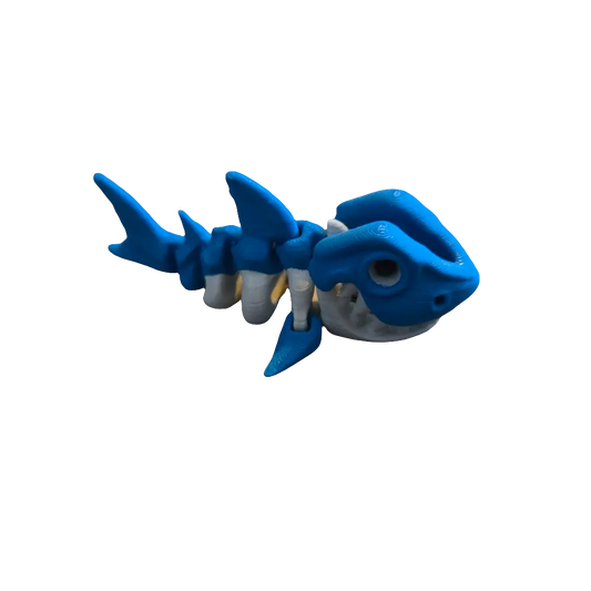 Mini Skeleton Shark Keychain (V2) (FF3D) (Limited Edition)
