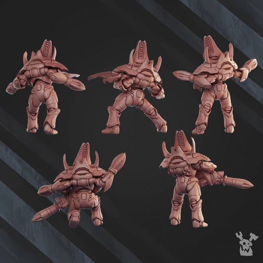 3d Printed Web Jumper Squad x5 by DakkaDakka Miniatures