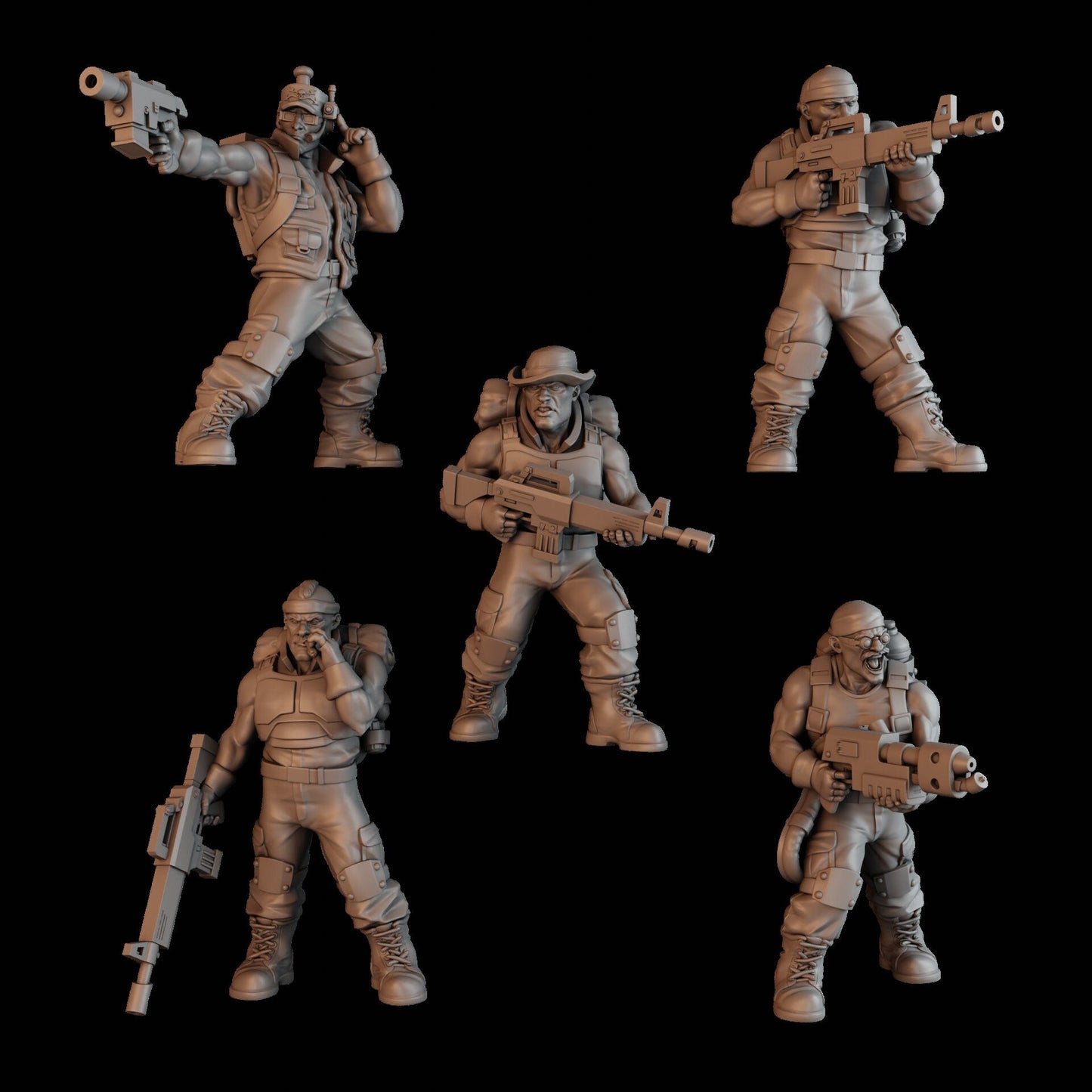 3d Printed "Green Hell" Division Squad x10 by DakkaDakka Miniatures