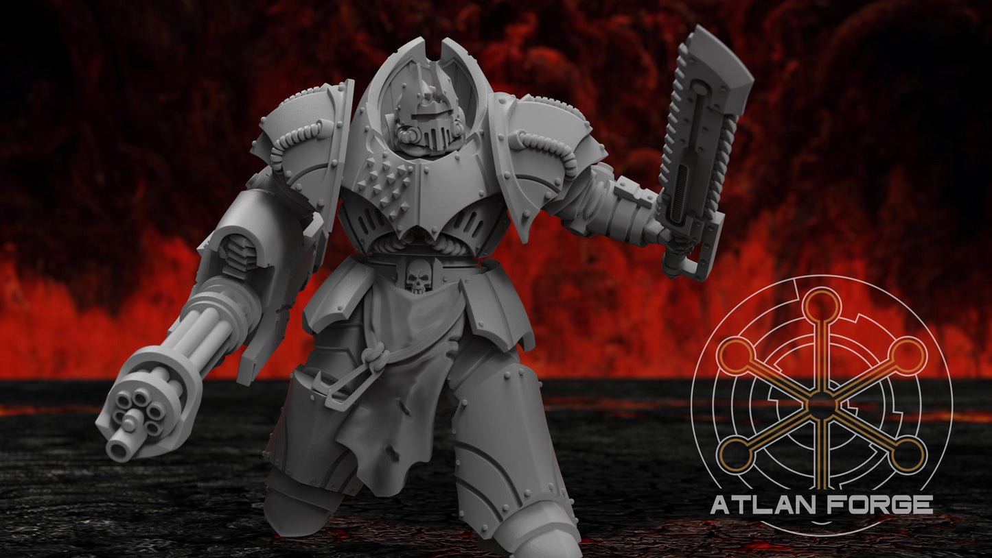 3d Printed Vampire Knights Destroyers by Atlan Forge Miniatures
