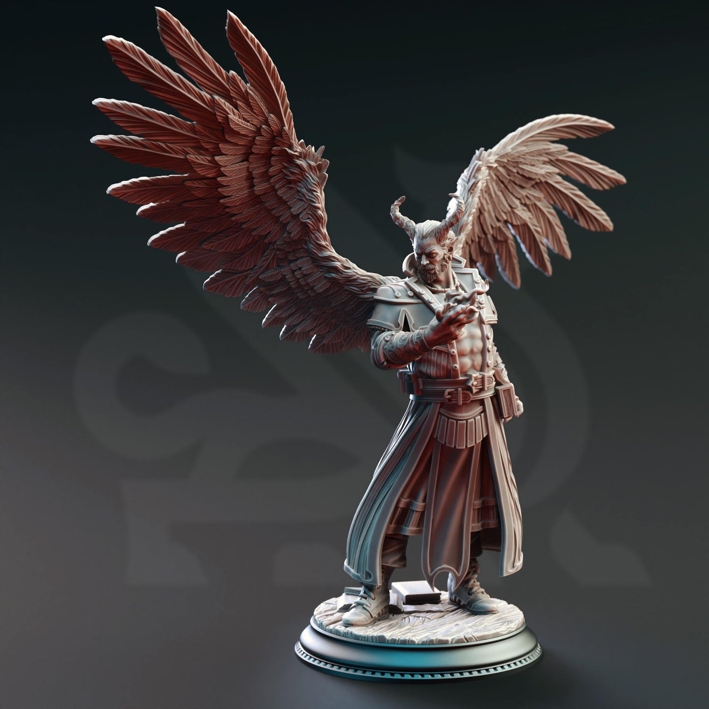 3D Printed Tiefling Divine Soul Sorcerer by DM Stash