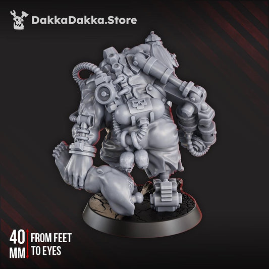 3d Printed Grimwald, the Fused Twins by DakkaDakka Miniatures
