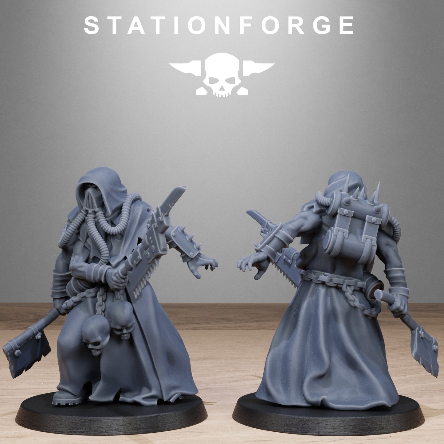 3D Printed Corrupted Guard Butchers by StationForge Miniatures