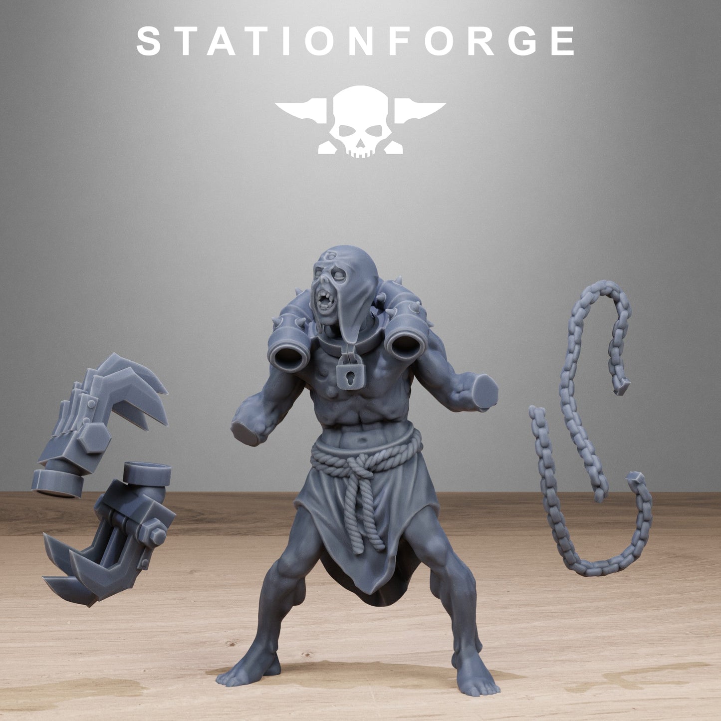 3D Printed Corrupted Guard Butchers by StationForge Miniatures
