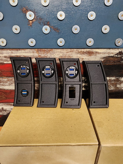 1982 to 1989 Chevrolet Camaro left and right cluster side plates.