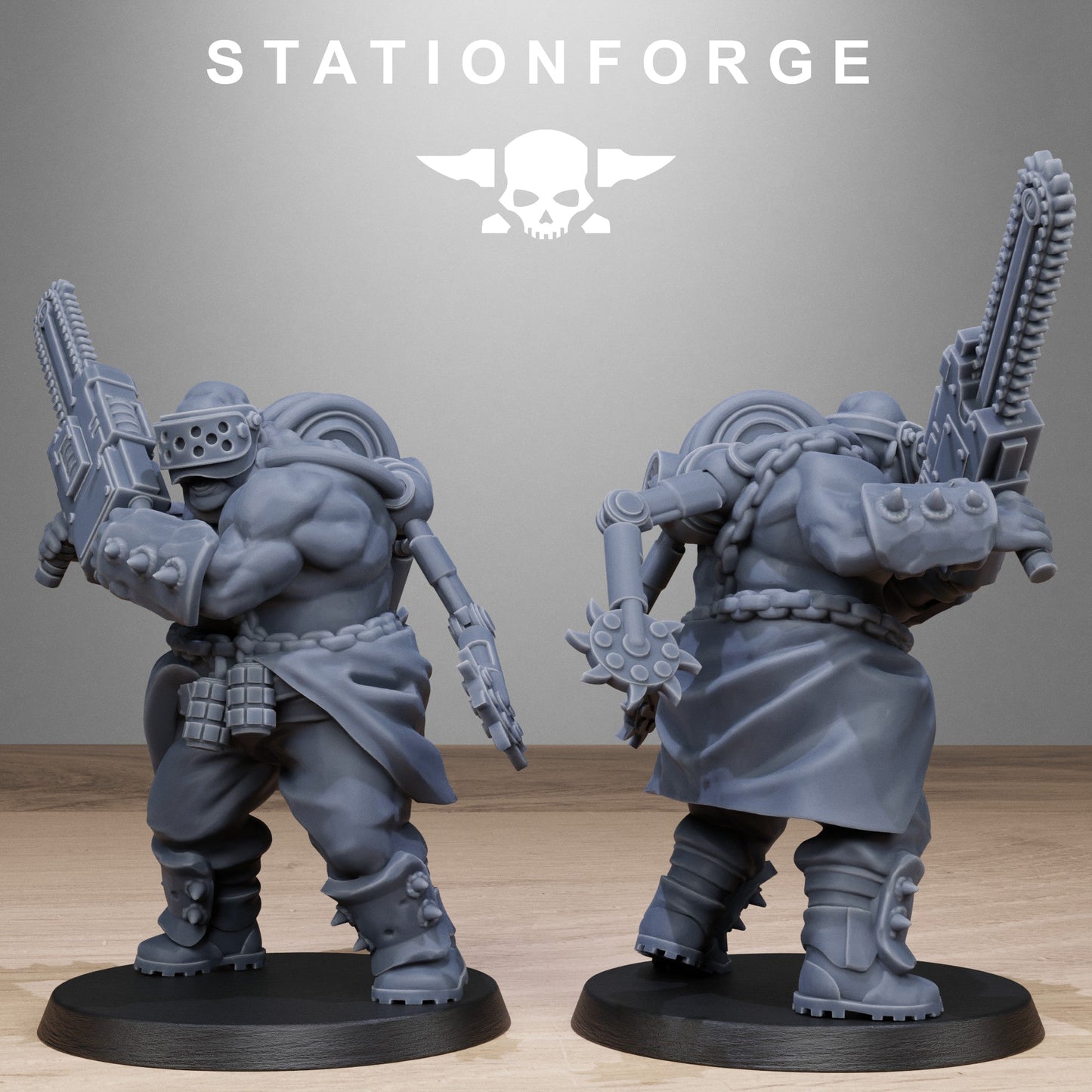3D Printed Corrupted Guard Butchers by StationForge Miniatures