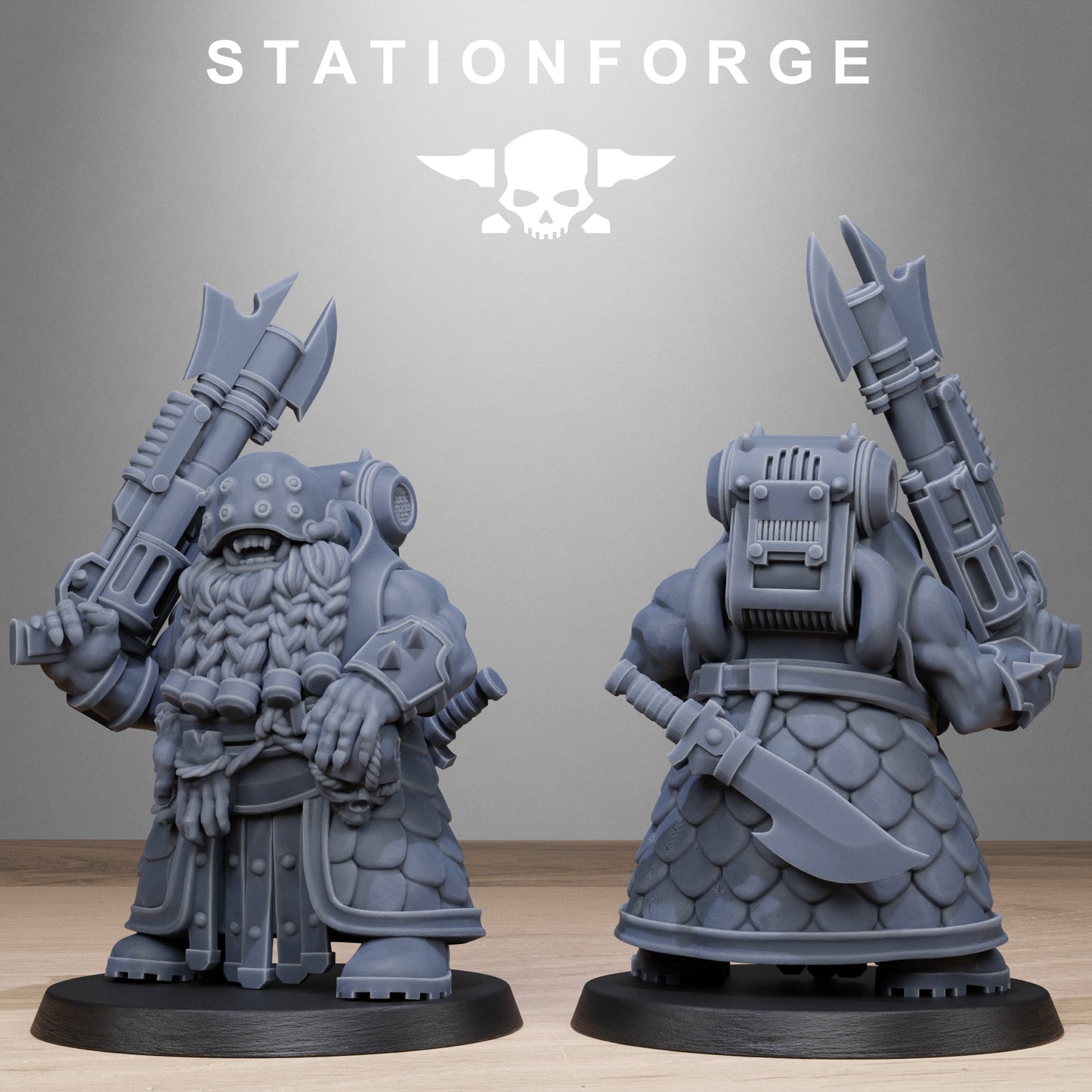 3D Printed Corrupted Guard Dwarves by StationForge Miniatures