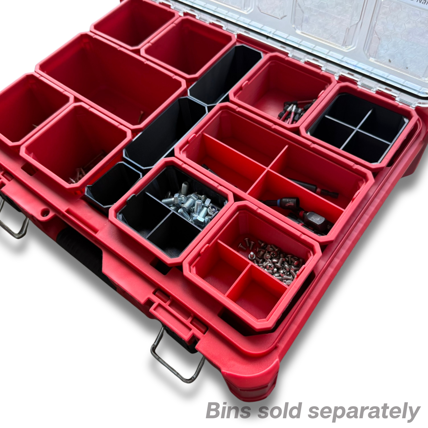Milwaukee PACKOUT Deep Organizer Rectangle Nesting Bin Set