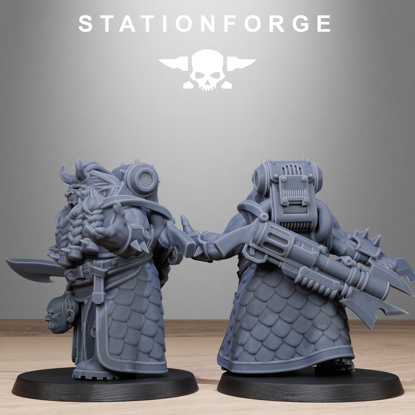 3D Printed Corrupted Guard Dwarves by StationForge Miniatures