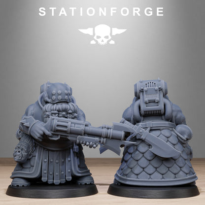 3D Printed Corrupted Guard Dwarves by StationForge Miniatures