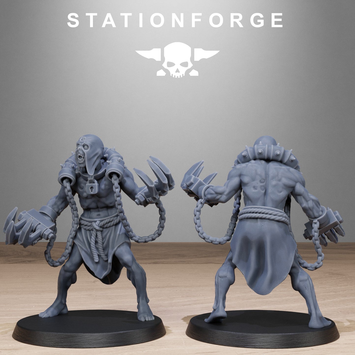 3D Printed Corrupted Guard Butchers by StationForge Miniatures