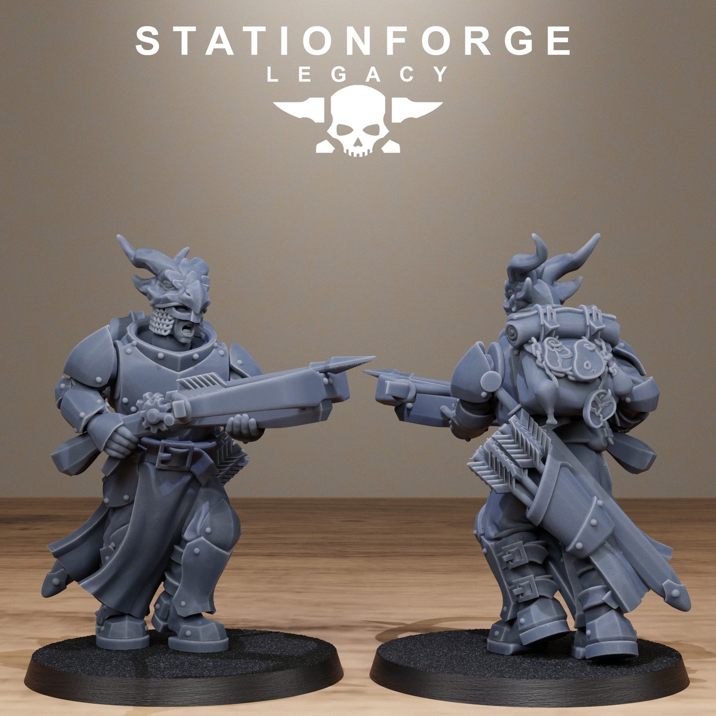 3D Printed Solaris Dragon Squad by StationForge Miniatures