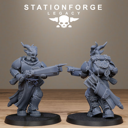 3D Printed Solaris Dragon Squad by StationForge Miniatures