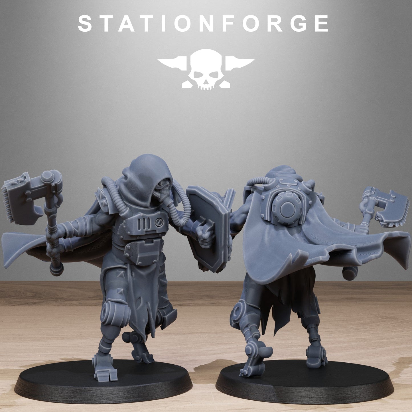 3D Printed Corrupted Guard Butchers by StationForge Miniatures