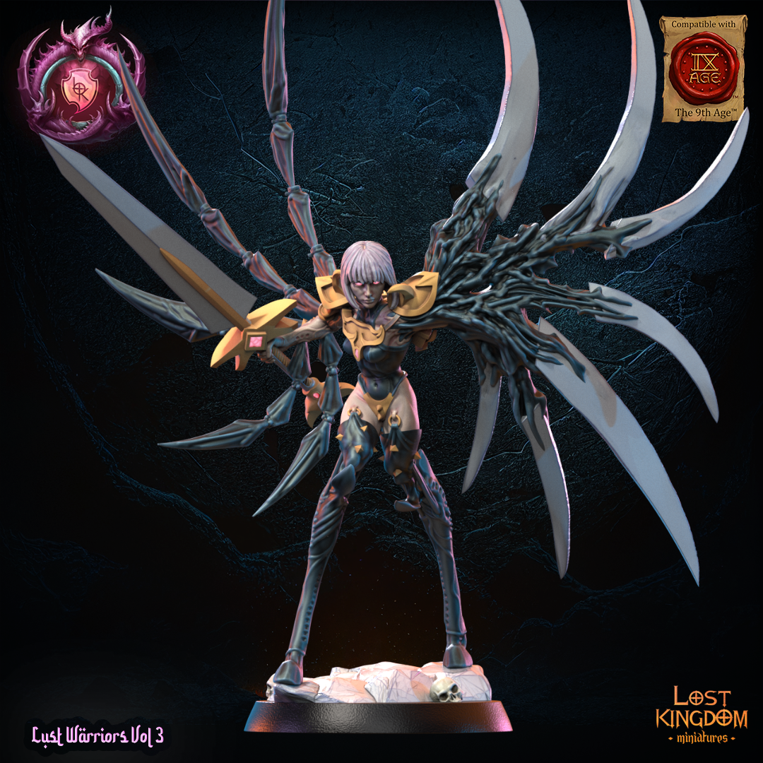 3D Printed Claire, the Claymore by Lost Kingdom Miniatures