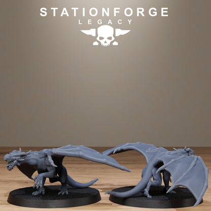 3D Printed Solaris Dragon Squad by StationForge Miniatures