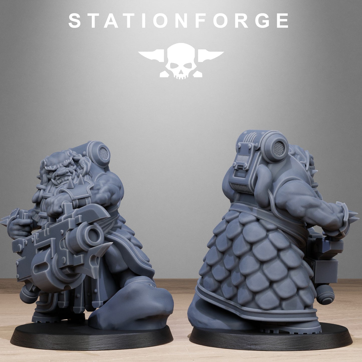 3D Printed Corrupted Guard Dwarves by StationForge Miniatures