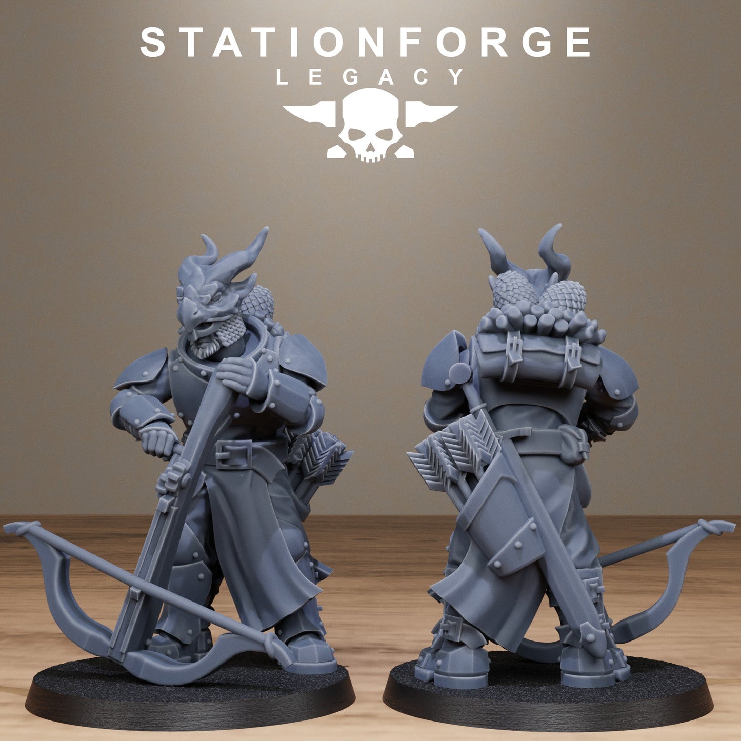 3D Printed Solaris Dragon Squad by StationForge Miniatures