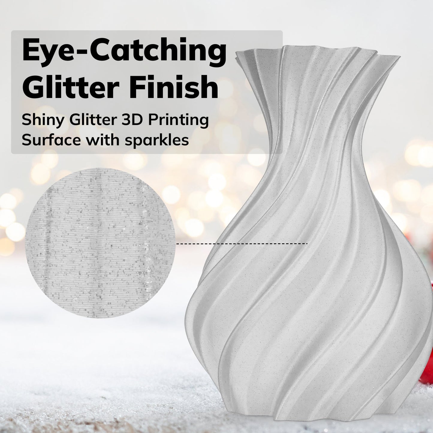 PLA Shiny Glitter Variety Pack (2x1KG) - 1.75MM