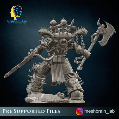 3d Printed Doom Marine Demonhost By Meshbrain Labs Miniatures
