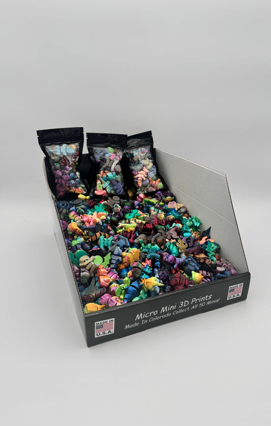 2X Micro Mini Countertop Bin Full Display