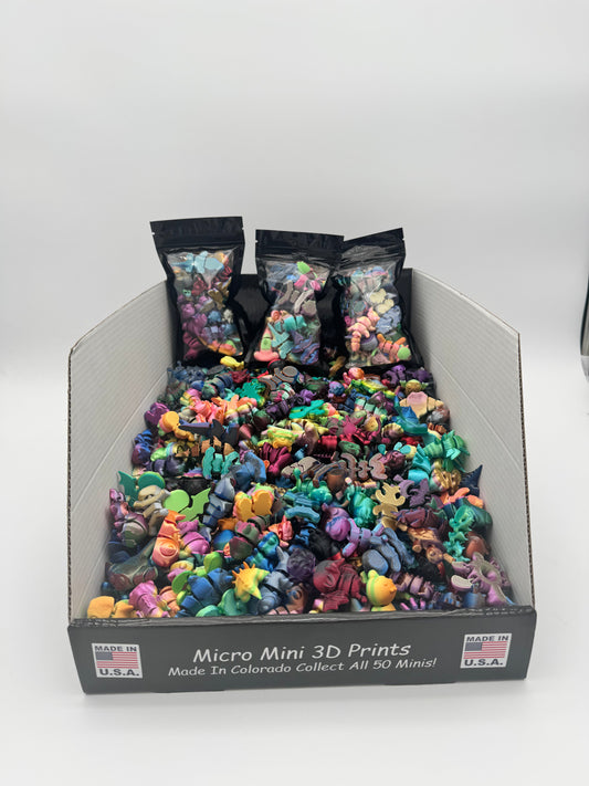 2X Micro Mini Countertop Bin Full Display