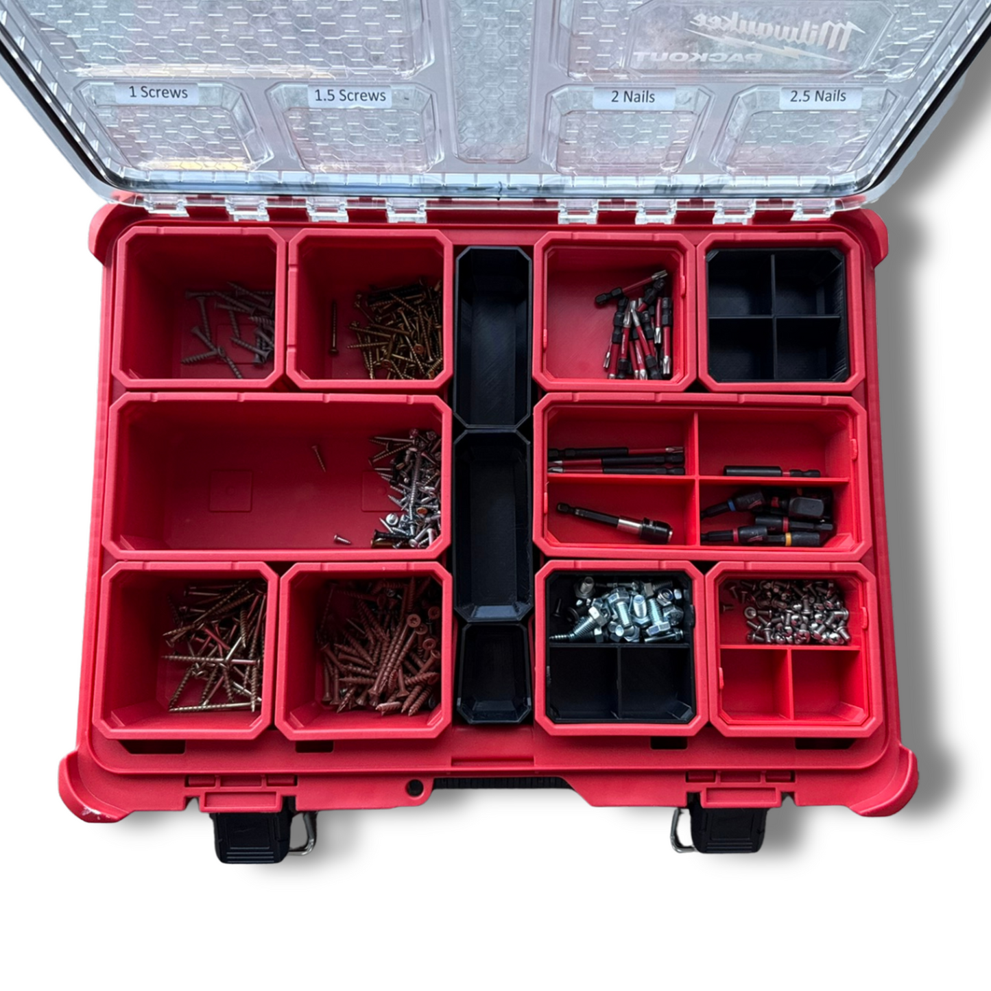 Milwaukee PACKOUT Deep Organizer Square Nesting Bin Set