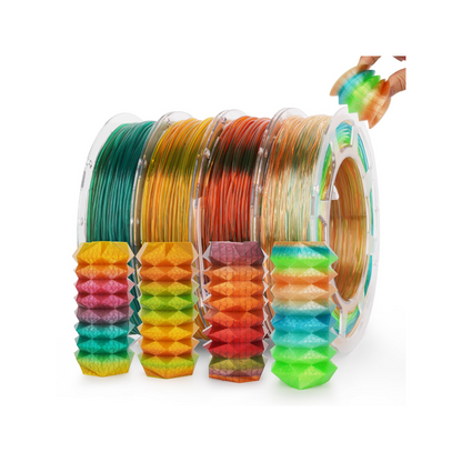 TPU Flexible Transparent Multicolor Rainbow Variety Pack (4x200g)