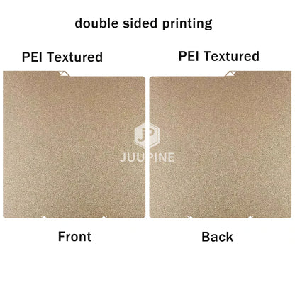 264 x 276 mm (10.4 x 10.9 in) Double-Sided PEI Spring Steel 3D Printer Build Plate – Textured Removable Heatbed