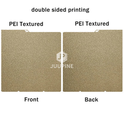 264 x 276 mm (10.4 x 10.9 in) Double-Sided PEI Spring Steel 3D Printer Build Plate – Textured Removable Heatbed