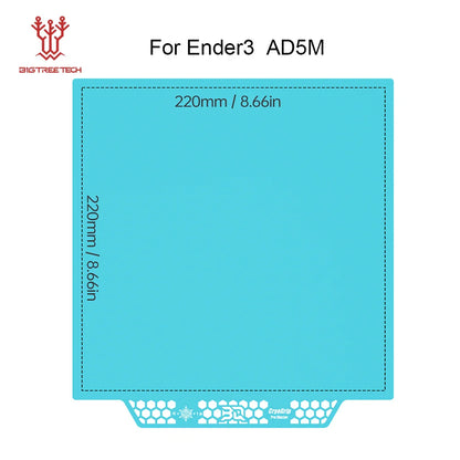 Panda CryoGrip Pro Double-Sided Spring Steel Build Plate - No-Clog Coating for 3D Printers