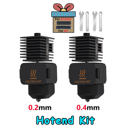 Replaceable Nozzle Hotend Kit for Desktop FDM 3D Printers — 0.2/0.4/0.6/0.8 mm (0.008/0.016/0.024/0.031 in)