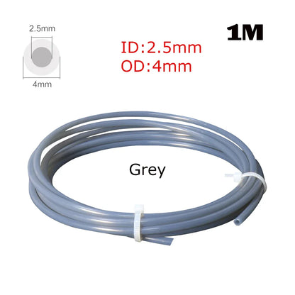 PTFE Tube Pneumatic Connector for 3D Printers — 4mm OD / 2.5mm ID (0.157 in / 0.098 in) for 1.75mm Filament