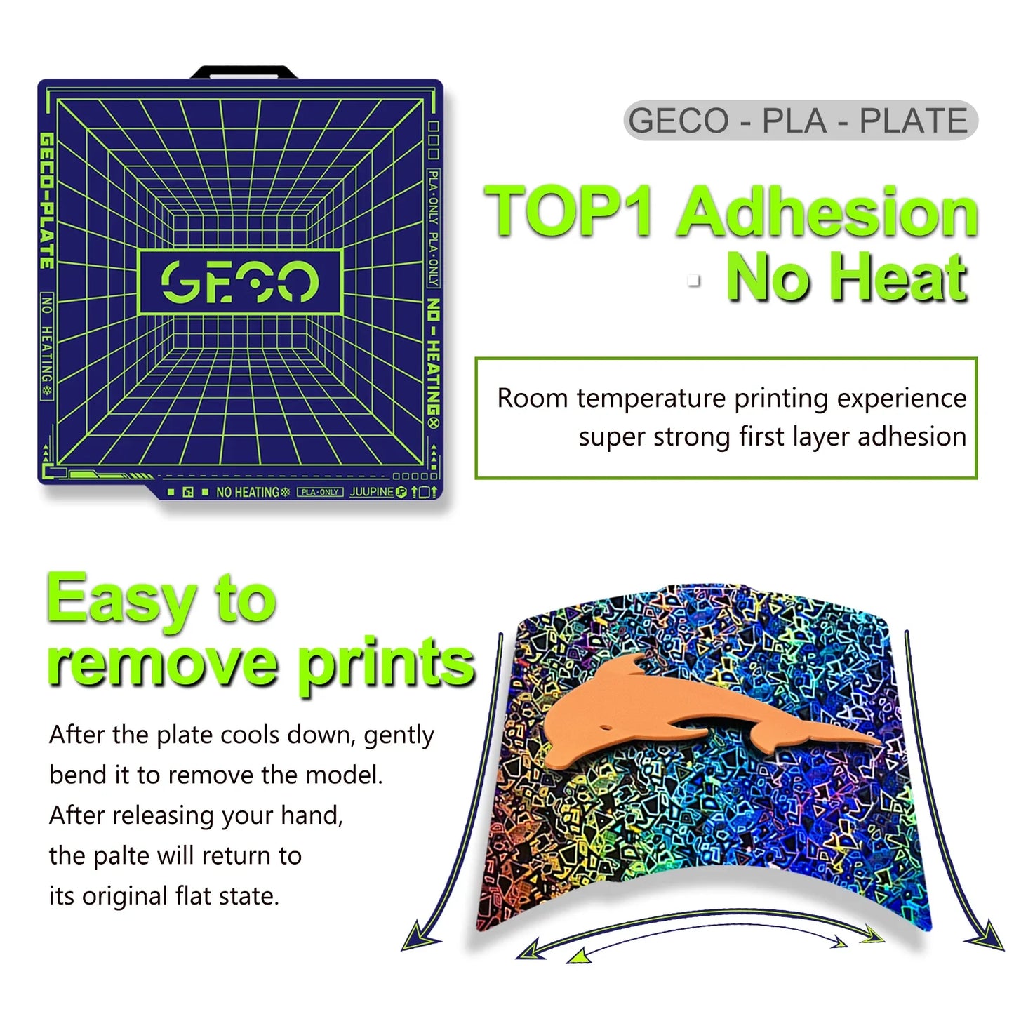 257x257mm (10.12 x 10.12 in) Spring Steel 3D Printer Build Plate - Double-Sided PEI/PEY/PET Surface, Smooth & Textured