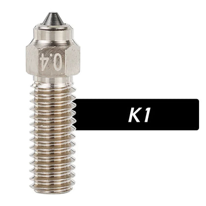 DLC Hardened Steel Tip Copper Bimetal Nozzle – Wear-Resistant High-Conductivity 3D Printer Nozzle for V6 Volcano MK8 Neptune4 K1 Hotends