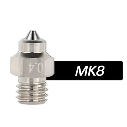 DLC Hardened Steel Tip Copper Bimetal Nozzle – Wear-Resistant High-Conductivity 3D Printer Nozzle for V6 Volcano MK8 Neptune4 K1 Hotends