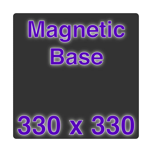 Pre-backed 3M adhesive layout on a 1mm thick 3D printer magnetic bed.
