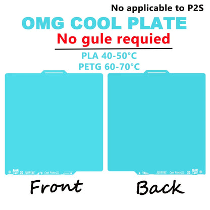 257x257mm (10.12 x 10.12 in) Spring Steel 3D Printer Build Plate - Double-Sided PEI/PEY/PET Surface, Smooth & Textured