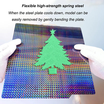 257x257mm (10.12x10.12in) Magnetic Smooth PEI Build Plate — PEO/PET Finishes — Fits X1, X1-Carbon, P1P, P1S, X1E, A1 3D Printers