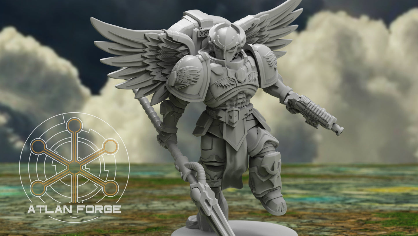 3d Printed Angelic Knights Ophanim by Atlan Forge Miniatures