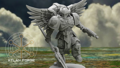 3d Printed Angelic Knights Ophanim by Atlan Forge Miniatures