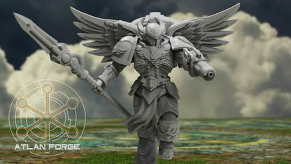 3d Printed Angelic Knights Ophanim by Atlan Forge Miniatures
