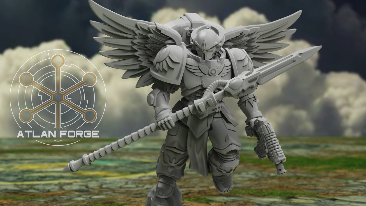 3d Printed Angelic Knights Ophanim by Atlan Forge Miniatures