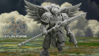 3d Printed Angelic Knights Ophanim by Atlan Forge Miniatures