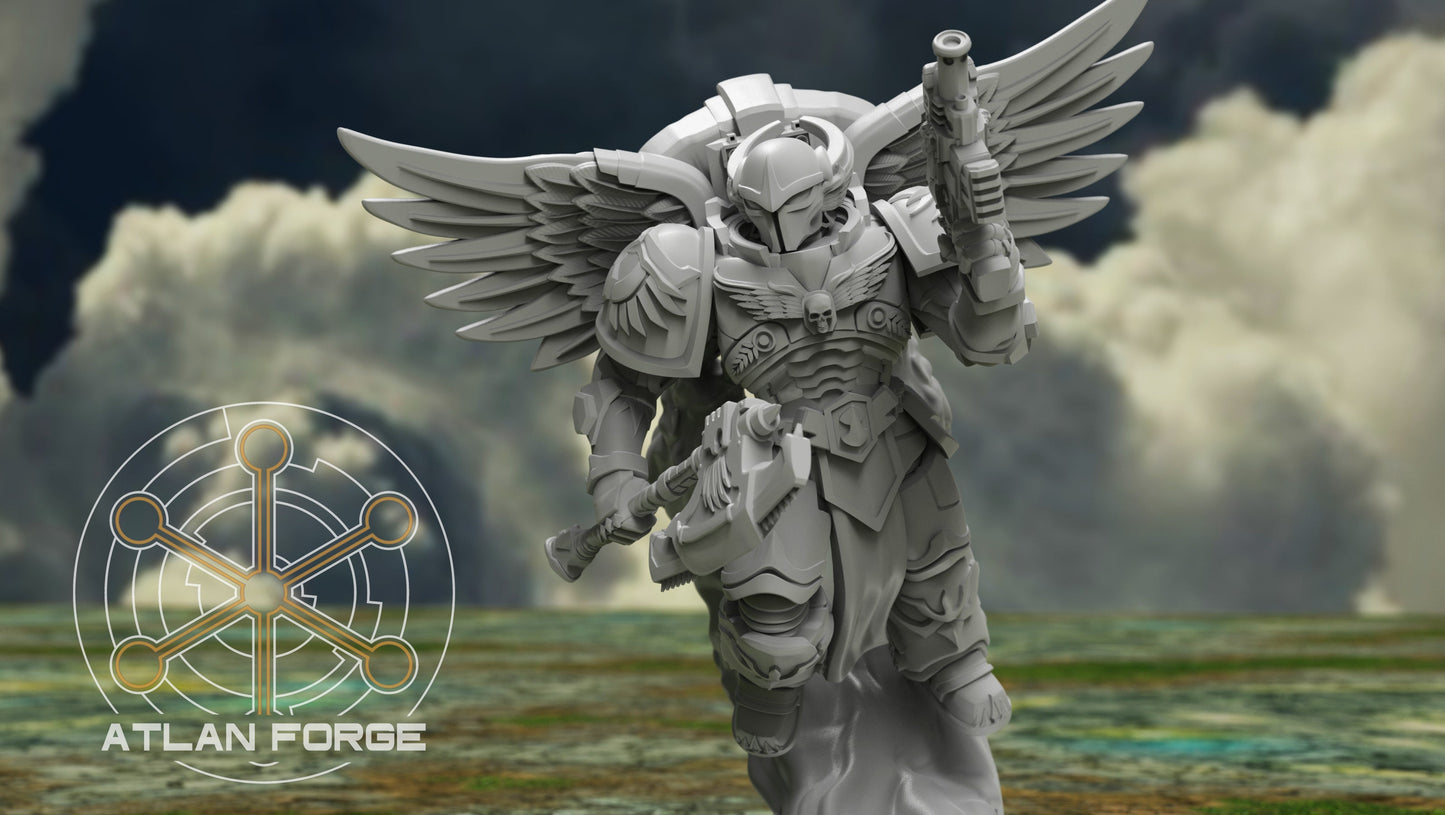 3d Printed Angelic Knights Ophanim by Atlan Forge Miniatures