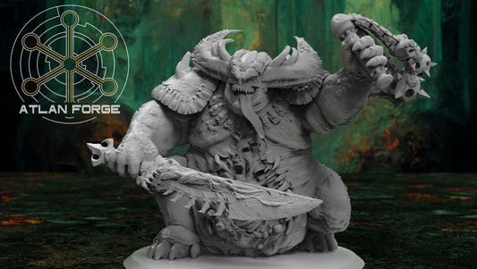 3d Printed Archdemon of Plagues by Atlan Forge Miniatures