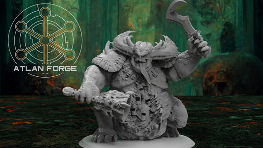 3d Printed Archdemon of Plagues by Atlan Forge Miniatures