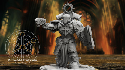 3d Printed Templar Veterans x3 by Atlan Forge Miniatures